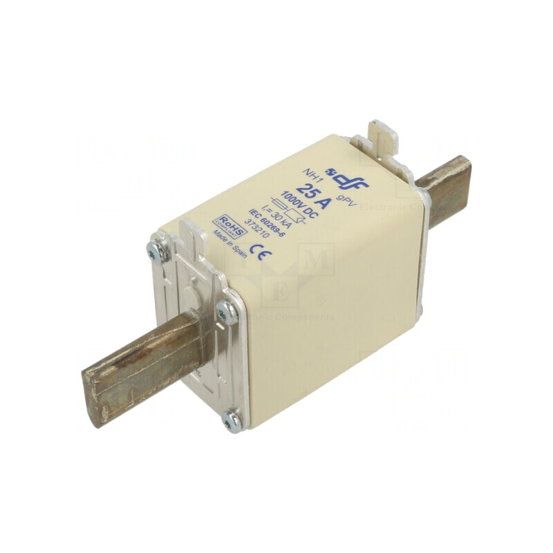 Siguranță gPV 25A 1kVDC Ceramică Argintie NH1 | Electronic-mag.ro | Componente Electronice Siguranță gPV 25A 1kVDC Ceramică Argintie NH1 | Electronic-mag.ro | Componente Electronice