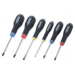 Set șurubelnițe Phillips, Pozidriv, Plată ERGO 6 buc. | Electronic-mag.ro | Componente Electronice