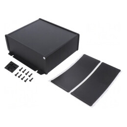 Carcasă cu panou cu lame de fixare 191mm x 160mm | Electronic-mag.ro | Componente Electronice