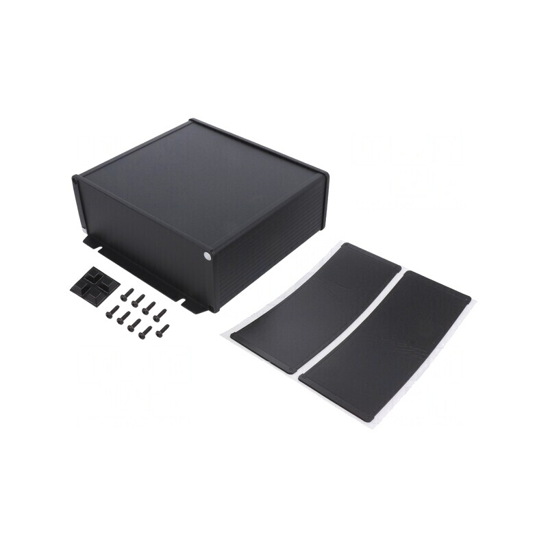 Carcasă cu panou cu lame de fixare 191mm x 160mm | Electronic-mag.ro | Componente Electronice