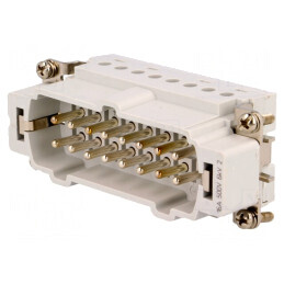 Conector HDC Inserturi Contact Tată HTS HE PIN 16 16 PE | Electronic-mag.ro | Componente Electronice