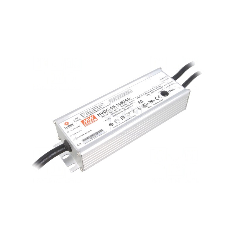 Alimentator LED 65,1W IP65 6-62V 630-1050mA | Electronic-mag.ro | Componente Electronice