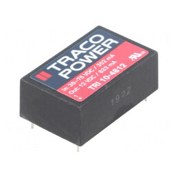 Convertor DC/DC 10W 36-75V la 12V DIP24 TRI 10-4812 | Electronic-mag.ro | Componente Electronice