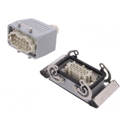 Set Complet Conector HDC Tată-Mamă Soclu Mufă 10 PIN | Electronic-mag.ro | Componente Electronice