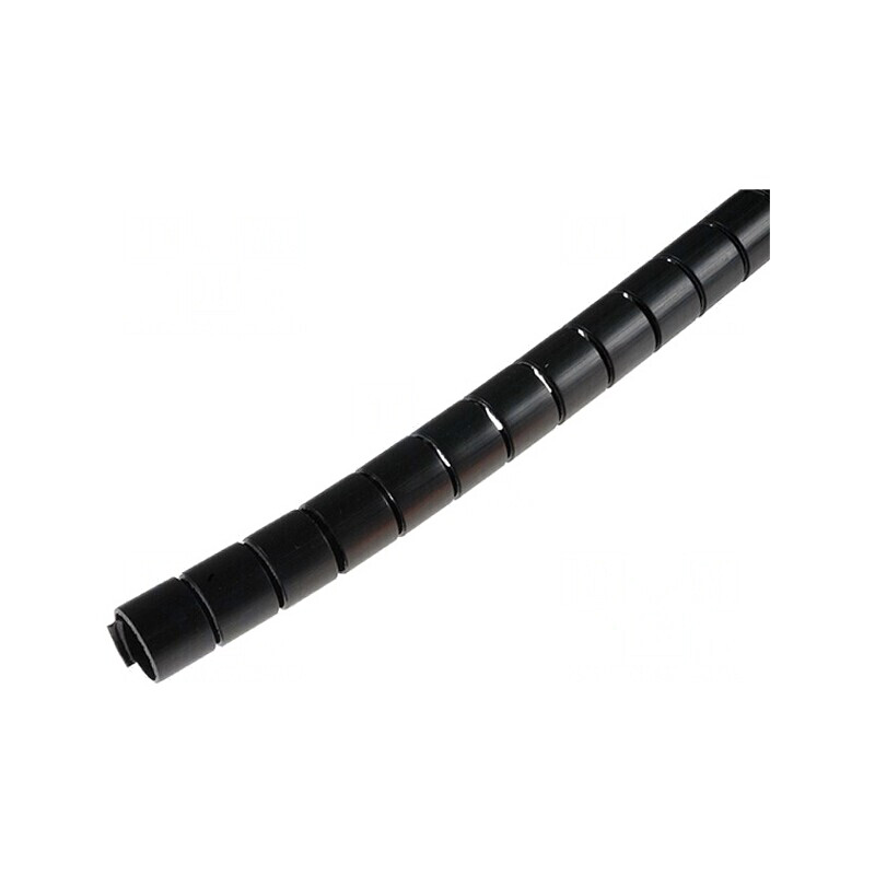 Înfășurare în spirală 16mm polipropilenă neagră 50m | Electronic-mag.ro | Componente Electronice