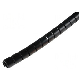 Înfășurare în spirală 16mm polipropilenă neagră 50m | Electronic-mag.ro | Componente Electronice