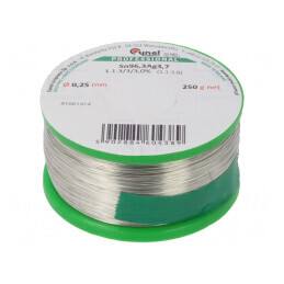 Sârmă de Lipit Fără Plumb 0,25mm 0,25kg | Electronic-mag.ro | Componente Electronice