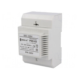 Transformator Alimentare 63VA 230VAC pentru Șină DIN | Electronic-mag.ro | Componente Electronice