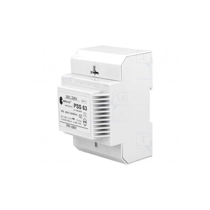 Transformator de Alimentare 63VA 400VAC 230V pentru Șină DIN | Electronic-mag.ro | Componente Electronice