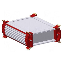 Carcasă aluminiu gri 200x200x60mm | Electronic-mag.ro | Componente Electronice