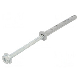 Plastic Anchor with Screw 10x100 Zinc-Plated Steel | Electronic-mag.ro | Componente Electronice