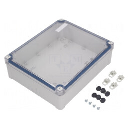 Carcasă Universală Policarbonat Gri 241x291x88 mm | Electronic-mag.ro | Componente Electronice