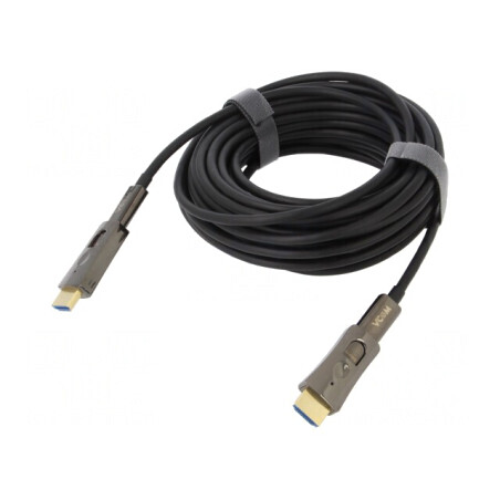 Cablu HDMI 2.0 Optic 10m Negru Metalic | Electronic-mag.ro | Componente Electronice