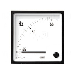 Aparat de măsură frecvență analog montare panou 250V 45-55Hz | Electronic-mag.ro | Componente Electronice