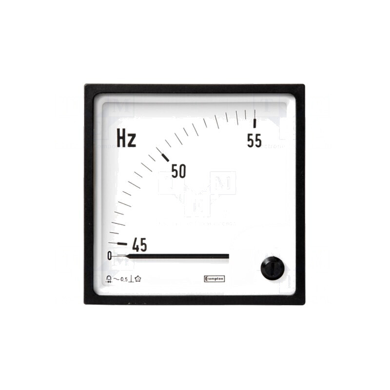 Aparat de măsură frecvență analog montare panou 250V 45-55Hz | Electronic-mag.ro | Componente Electronice