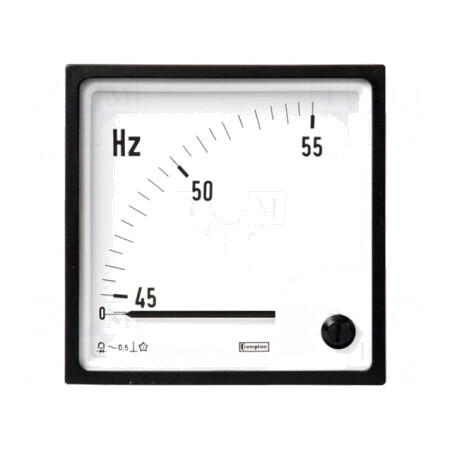 Aparat de măsură frecvență analog montare panou 250V 45-55Hz | Electronic-mag.ro | Componente Electronice