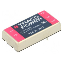 Convertor DC/DC 15W 9-18V la 15V/-15V | Electronic-mag.ro | Componente Electronice