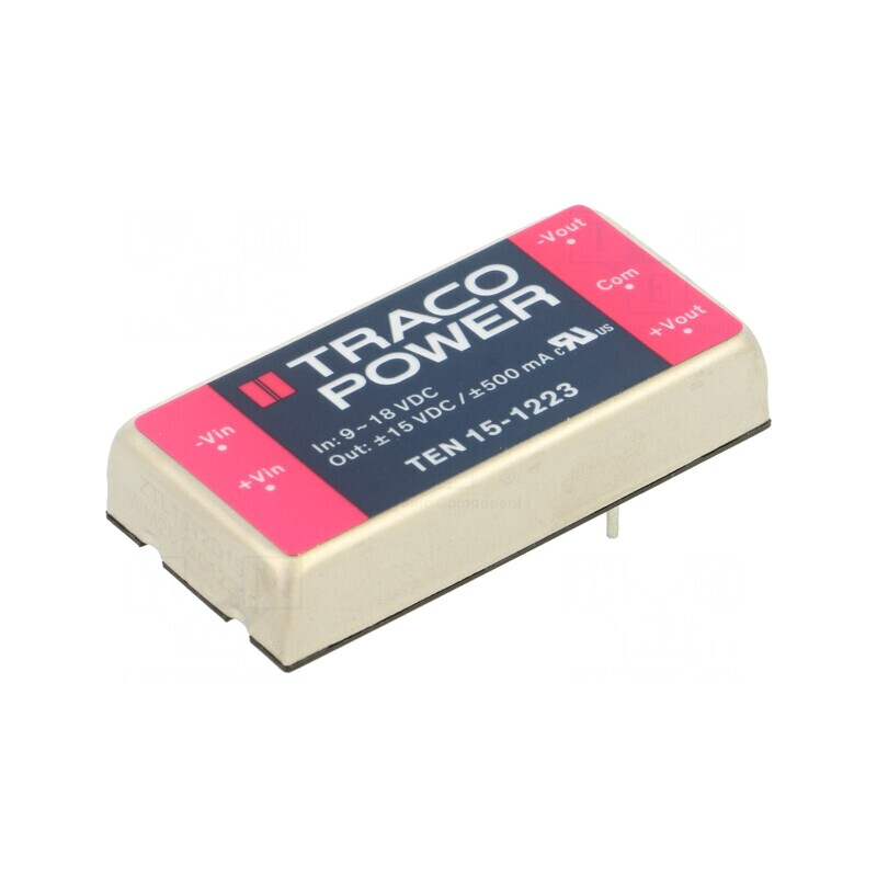 Convertor DC/DC 15W 9-18V la 15V/-15V | Electronic-mag.ro | Componente Electronice