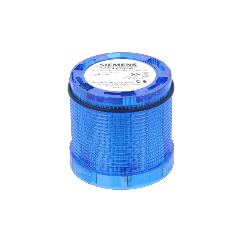 Semnalizator luminos LED albastru 24V IP65 | Electronic-mag.ro | Componente Electronice
