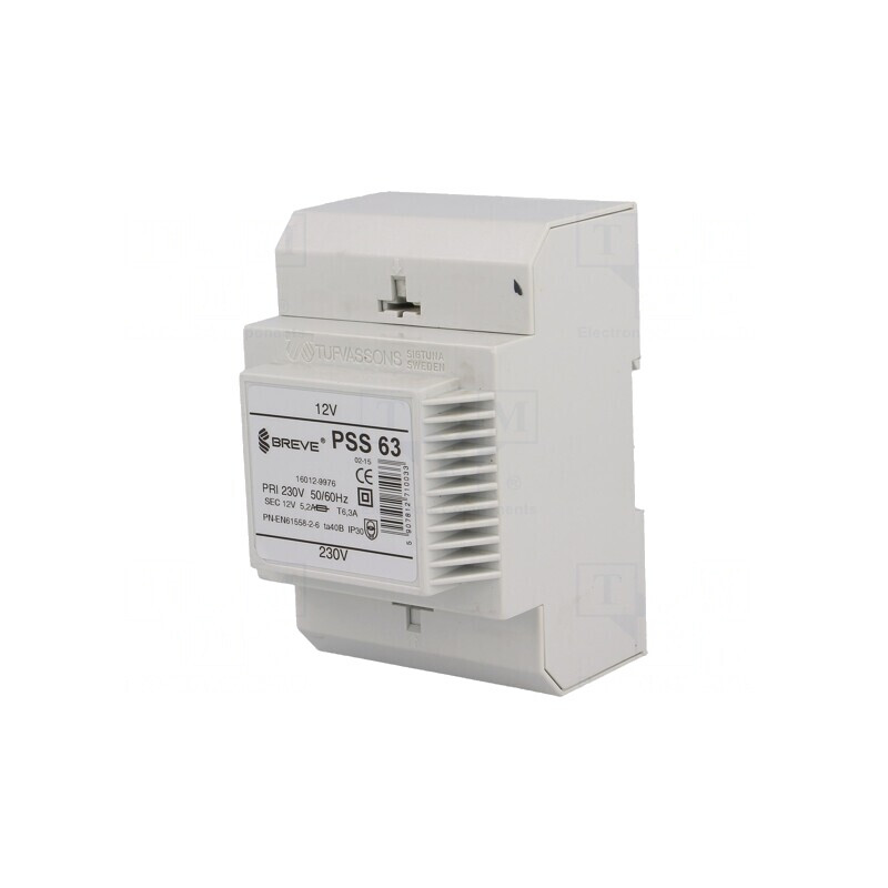 Transformator de Alimentare 63VA 230V la 12V cu Bandă de Cleme | Electronic-mag.ro | Componente Electronice Transformator de Alimentare 63VA 230V la 12V cu Bandă de Cleme | Electronic-mag.ro | Componente Electronice