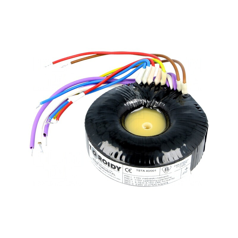 Transformator Toroidal Audio 40VA 115VAC 235V 3,15V | Electronic-mag.ro | Componente Electronice