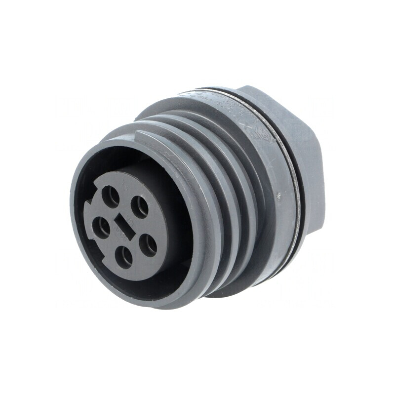 Conector Circular Soclu Mamă 5 PIN Alamă | Electronic-mag.ro | Componente Electronice