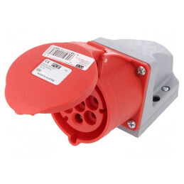 Conector Alimentare AC Trifazat Soclu Mamă 32A 400VAC IP44 | Electronic-mag.ro | Componente Electronice