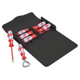 Kit Șurubelnițe Izolate 1kVAC Phillips/Pozidriv/Plată cu Etui | Electronic-mag.ro | Componente Electronice