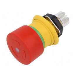 Comutator: de siguranţă | 16mm | NC + NO | roşie | LED | IP67,IP6K9K | 61-6451.4277