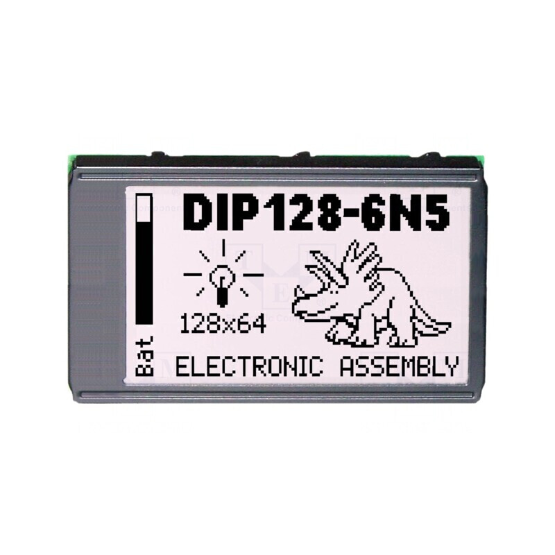 Afișaj LCD Grafic 128x64 LED Alb 75x45.8mm | Electronic-mag.ro | Componente Electronice