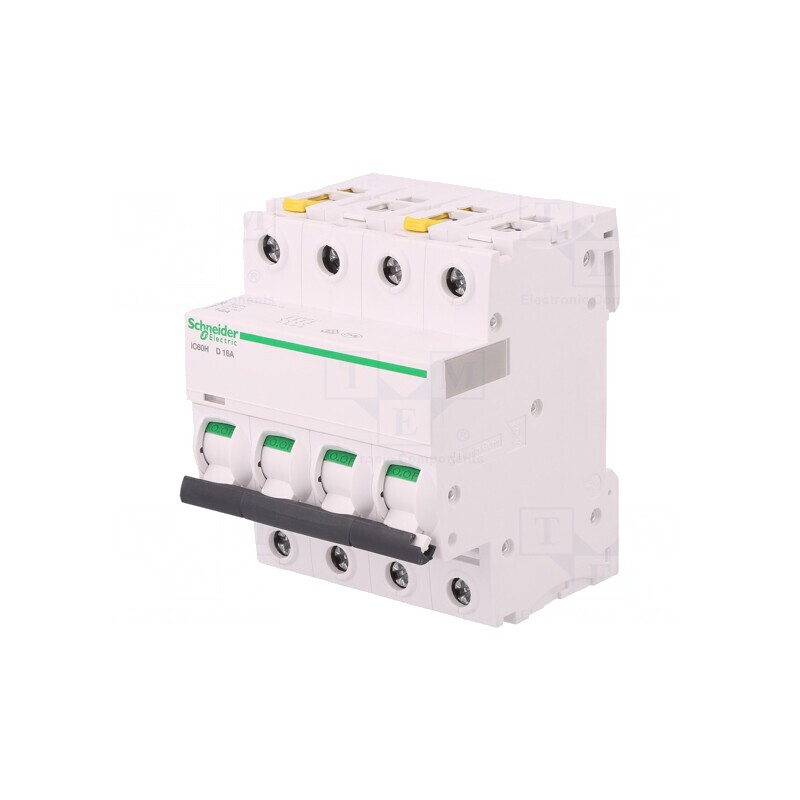 Întrerupător de Supracurent 16A 4 Poli 400VAC D | Electronic-mag.ro | Componente Electronice