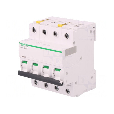 Întrerupător de Supracurent 16A 4 Poli 400VAC D | Electronic-mag.ro | Componente Electronice