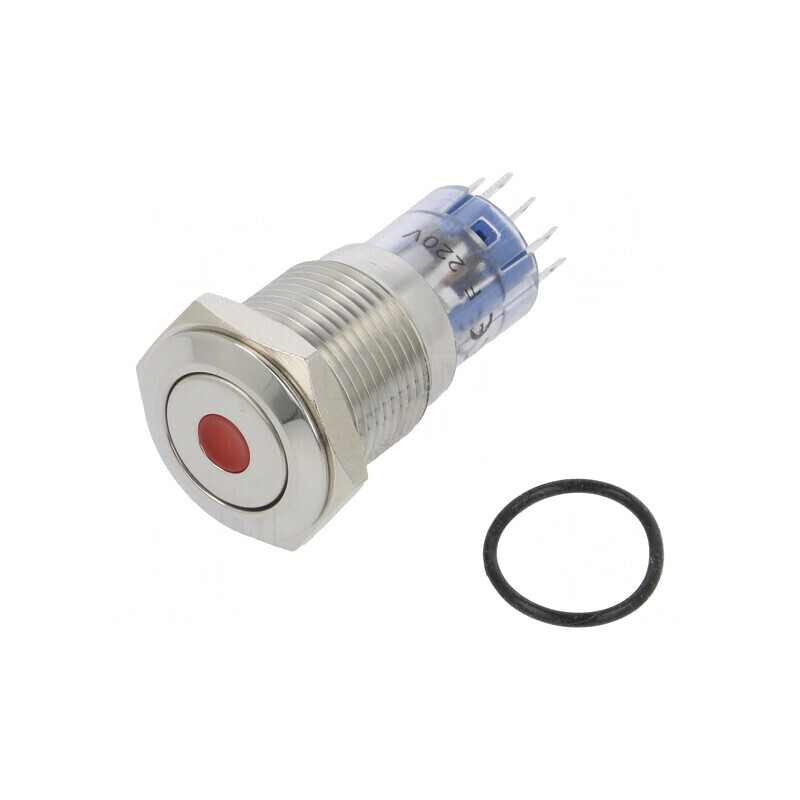 Comutator Anti-Vandalism DPDT 3A 250VAC IP67 Roșu | Electronic-mag.ro | Componente Electronice