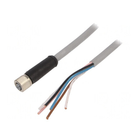 Cablu Conectare M12 Drept 3m M12 Mamă Dreaptă | Electronic-mag.ro | Componente Electronice