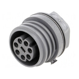 Conector Circular Soclu Mamă 7 PIN Alamă | Electronic-mag.ro | Componente Electronice
