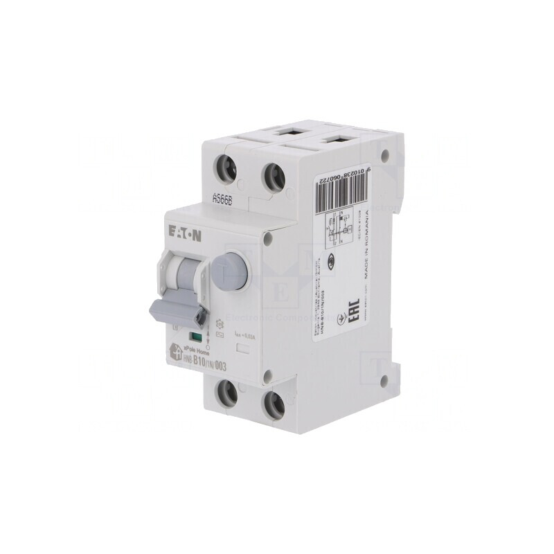 Întrerupător RCBO 10A 30mA 1P+N 230V IP20 | Electronic-mag.ro | Componente Electronice