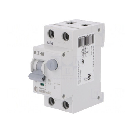 Întrerupător RCBO 10A 30mA 1P+N 230V IP20 | Electronic-mag.ro | Componente Electronice