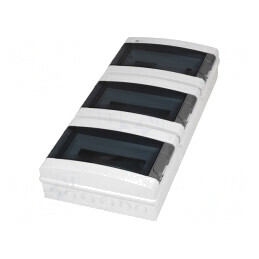Carcasă pentru aparatură modulară IP65 gri deschis 36 | Electronic-mag.ro | Componente Electronice