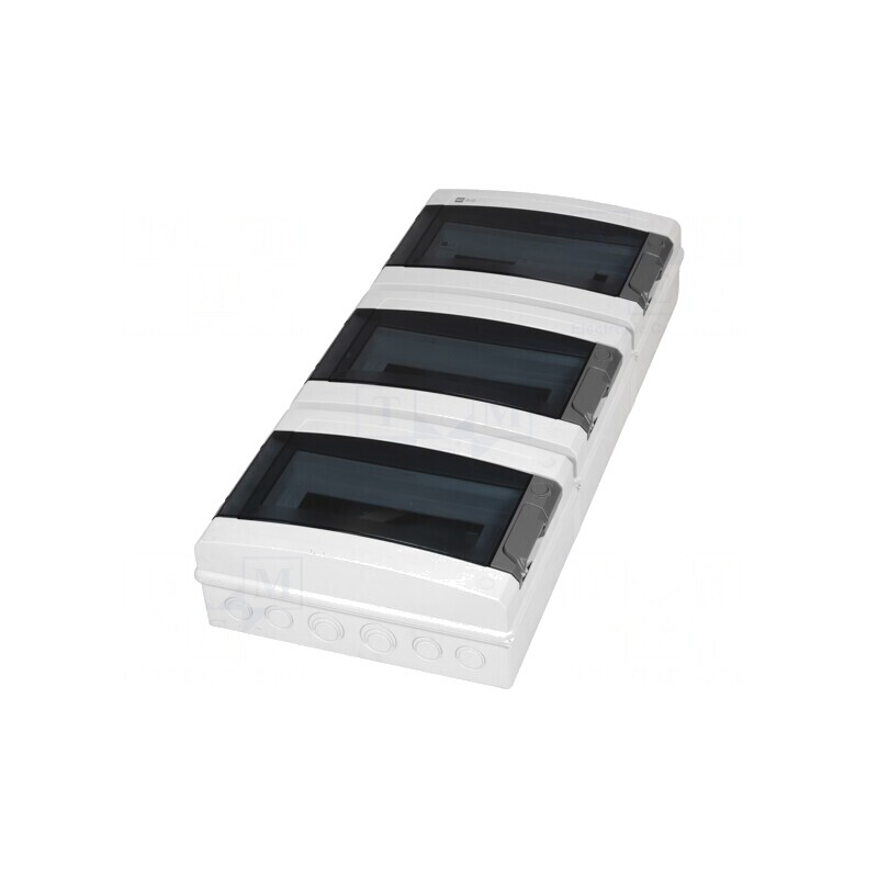 Carcasă pentru aparatură modulară IP65 gri deschis 36 | Electronic-mag.ro | Componente Electronice