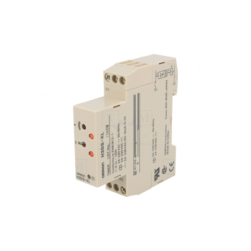 Timer programabil SPDT 0,1s-120h 250VAC/5A 24-230VAC/DC | Electronic-mag.ro | Componente Electronice