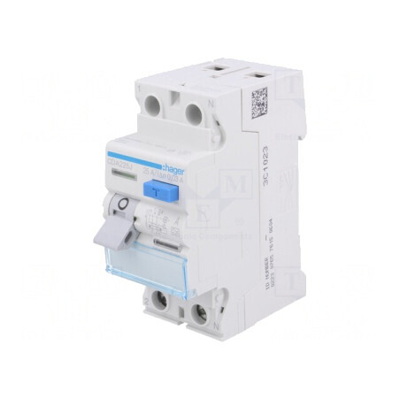 Întrerupător diferențial 25A 30mA 1P+N 240VAC | Electronic-mag.ro | Componente Electronice
