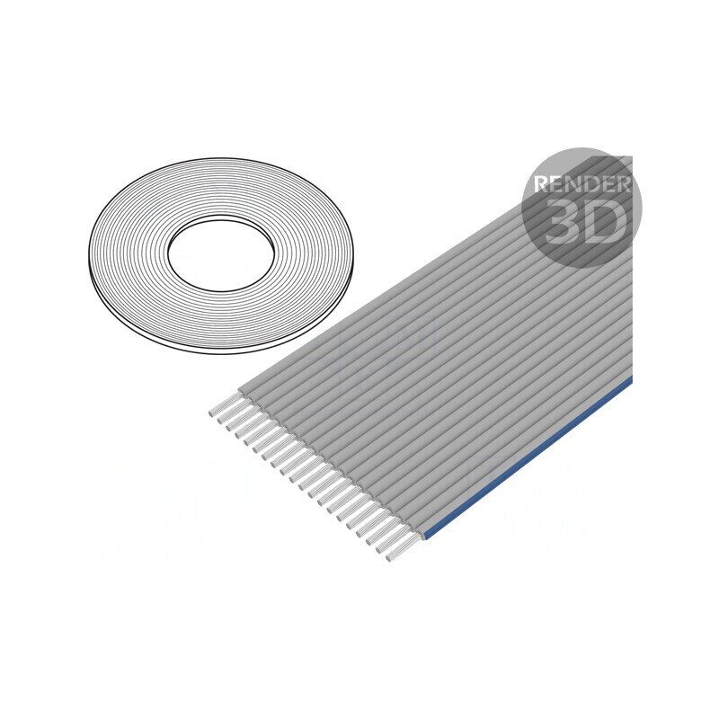 Cablu bandă 1,27mm litat Cu 10x28AWG neecranat 30m | Electronic-mag.ro | Componente Electronice Cablu bandă 1,27mm litat Cu 10x28AWG neecranat 30m | Electronic-mag.ro | Componente Electronice