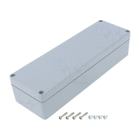 Carcasă Universală Aluminiu Gri 81x252x57mm | Electronic-mag.ro | Componente Electronice