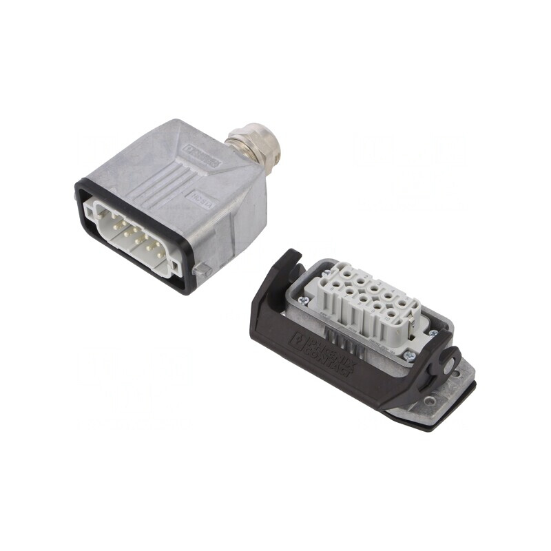 Conector HDC Tată Mamă 250V 16A 10 Pin 10 PE | Electronic-mag.ro | Componente Electronice