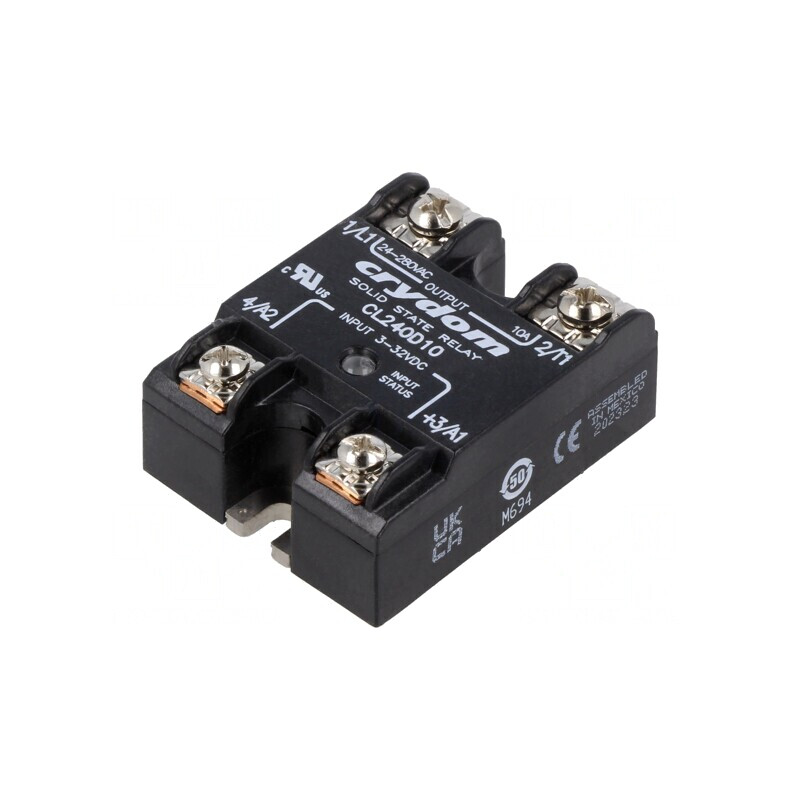Releu Semiconductor 1-fazat 10A 24-280VAC | Electronic-mag.ro | Componente Electronice