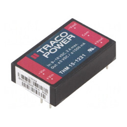 Convertor DC/DC 15W 9-18V la 5V/-5V 285kHz THM 15-1221 | Electronic-mag.ro | Componente Electronice