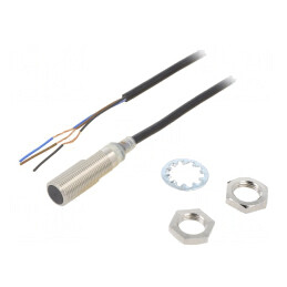 Senzor Inductiv PNP NC 0-4mm 10-30VDC M12 IP67 200mA 2M | Electronic-mag.ro | Componente Electronice