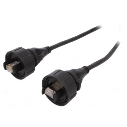 Patch Cord Ethernet 2m 8Pini Poliamidă Aurit 1.5A | Electronic-mag.ro | Componente Electronice