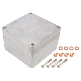 Carcasă Universală Aluminiu 140x140x90mm | Electronic-mag.ro | Componente Electronice