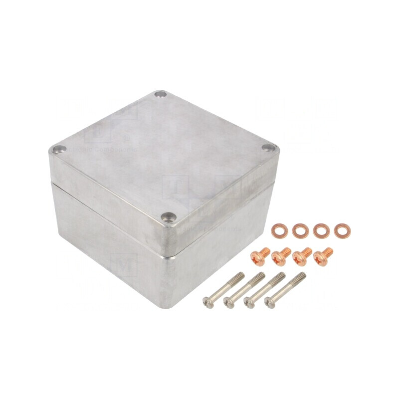 Carcasă Universală Aluminiu 140x140x90mm | Electronic-mag.ro | Componente Electronice
